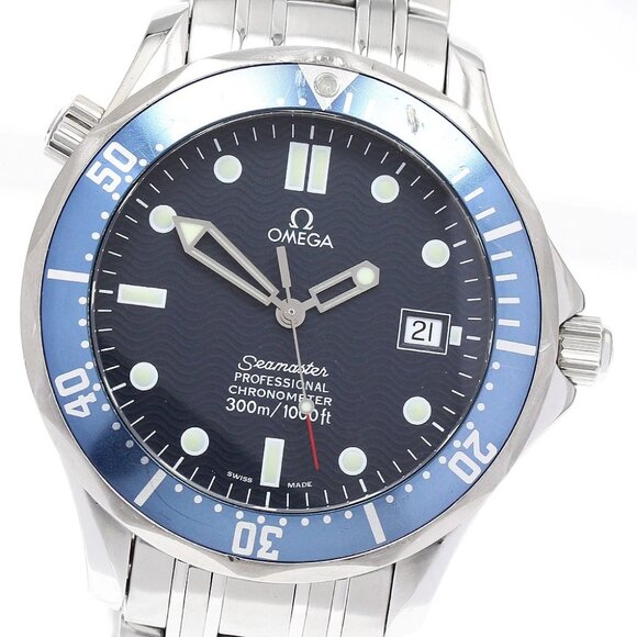 OMEGA Seamaster300 2531.80 Date Navy Dial Automatic Men's Watch_889817 - Picture 1 of 7